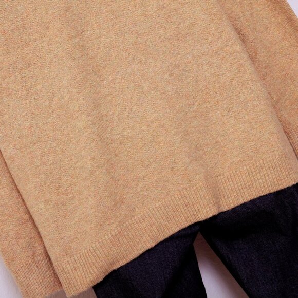 Becool Oversized Crew Neck Sweater Tan Women Size S / M - Picture 6 of 8